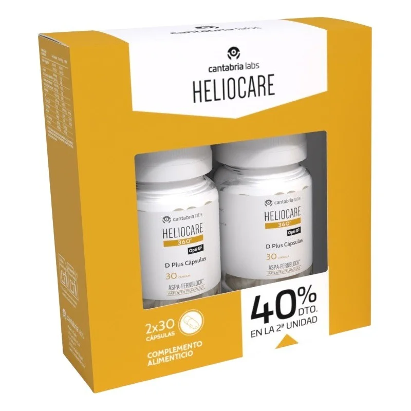 [1246] Heliocare 360º Pack Duplo D Plus Caps