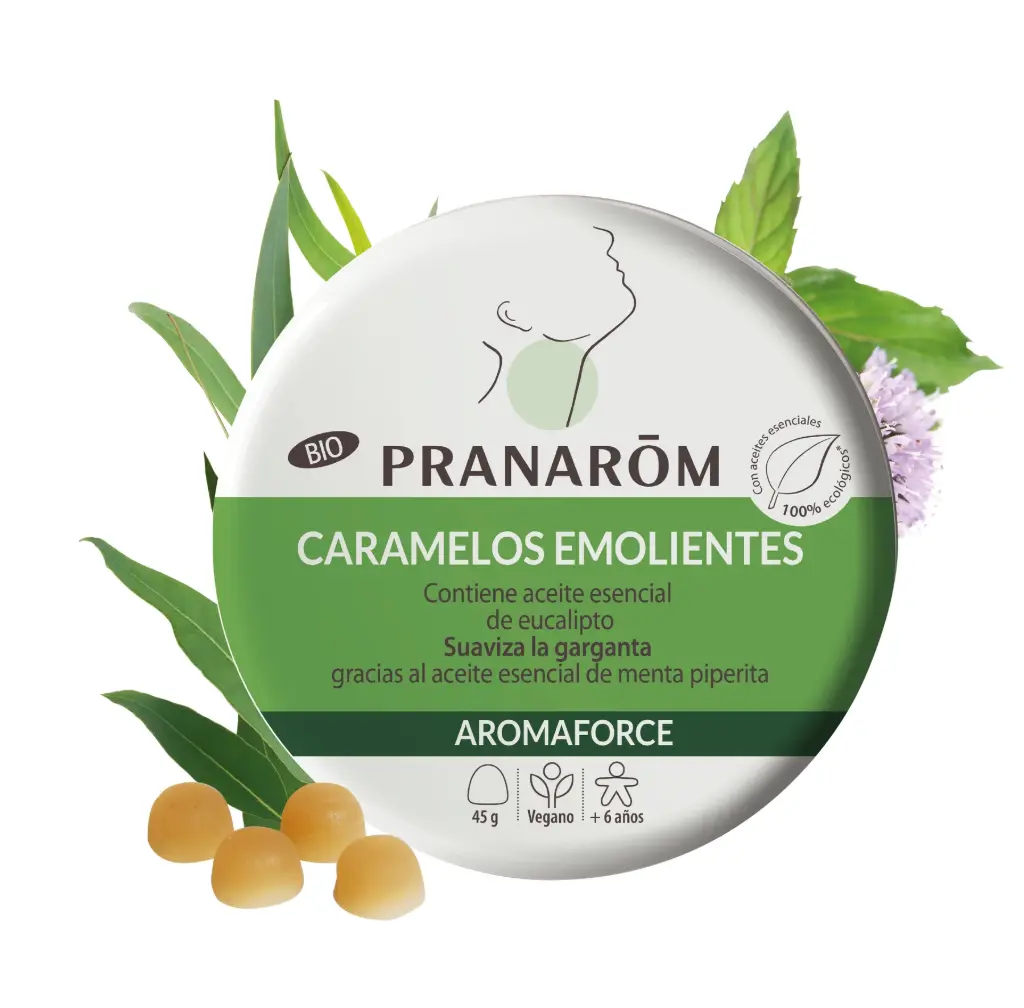 [1312] PRANAROM AROMAFORCE CARAMELOS EMOLIENTES MENTA