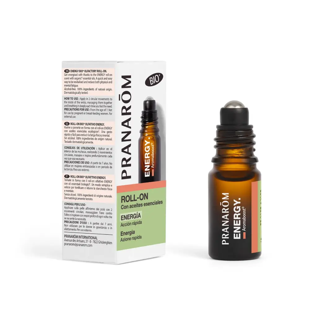 [123347] PRANAROM AROMABOOST ROLLER ENERGY BIO (ECO) 5 ML