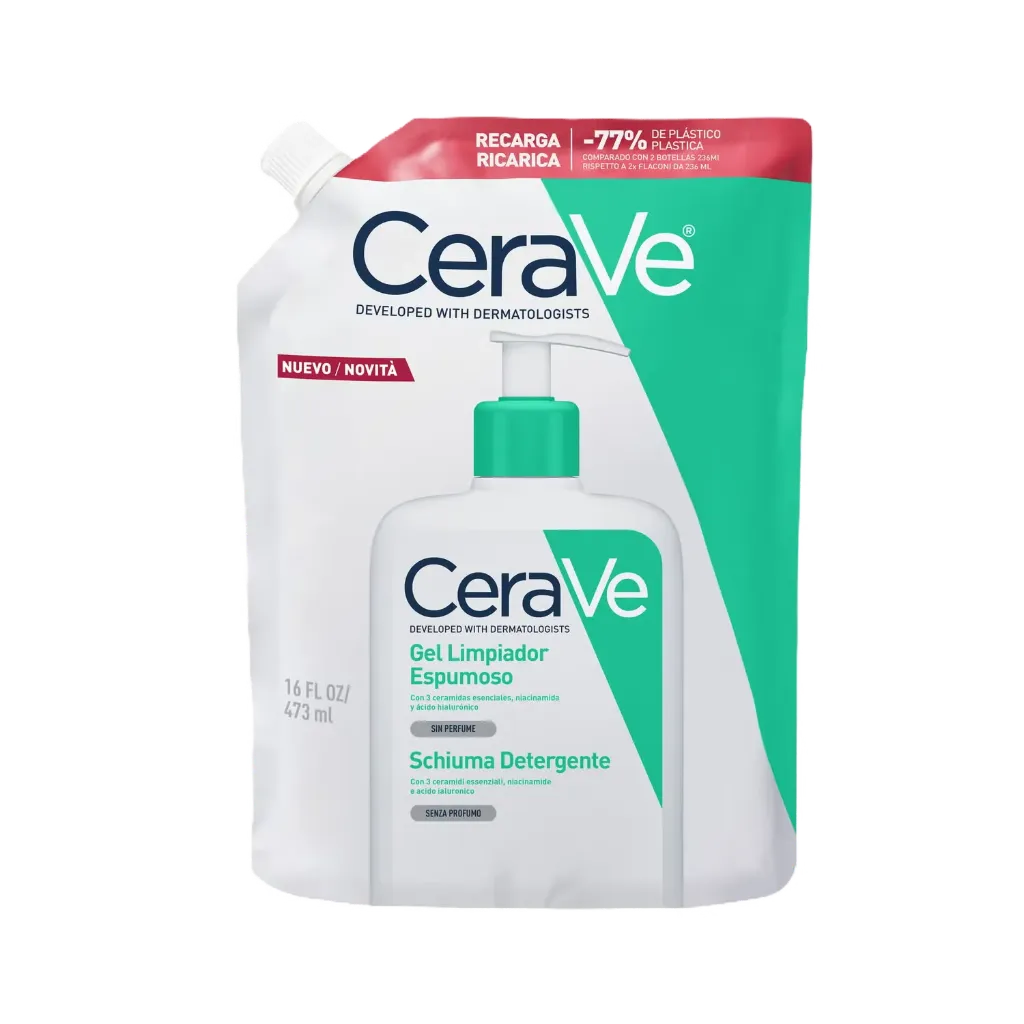 [170555] Cerave Limpiador Espumoso Cerave 1 Envase 473 Ml Recarga