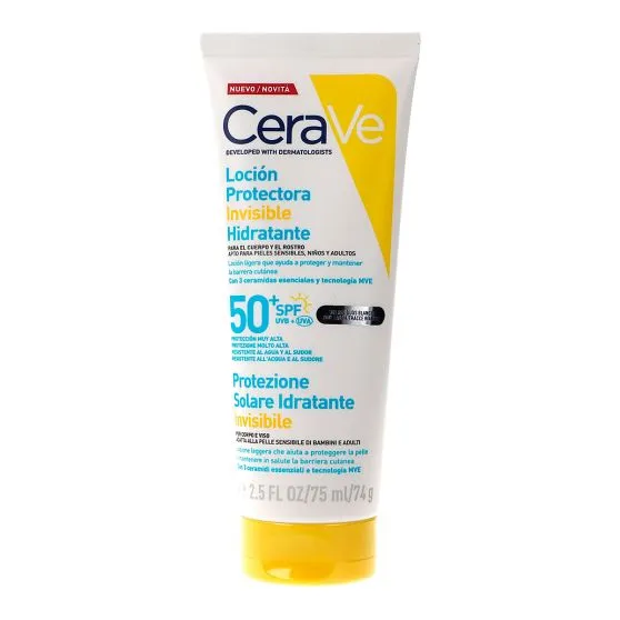 Cerave Locion Protectora Invisible Hidratante Spf 50 75 Ml