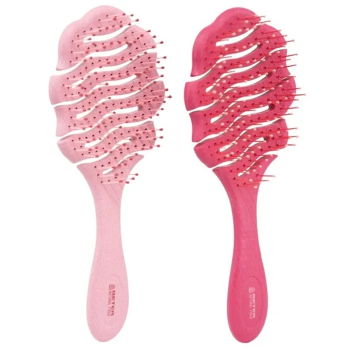[1018] Beter Cepillo Detangling Natural Fiber XL Color Rosa Claro