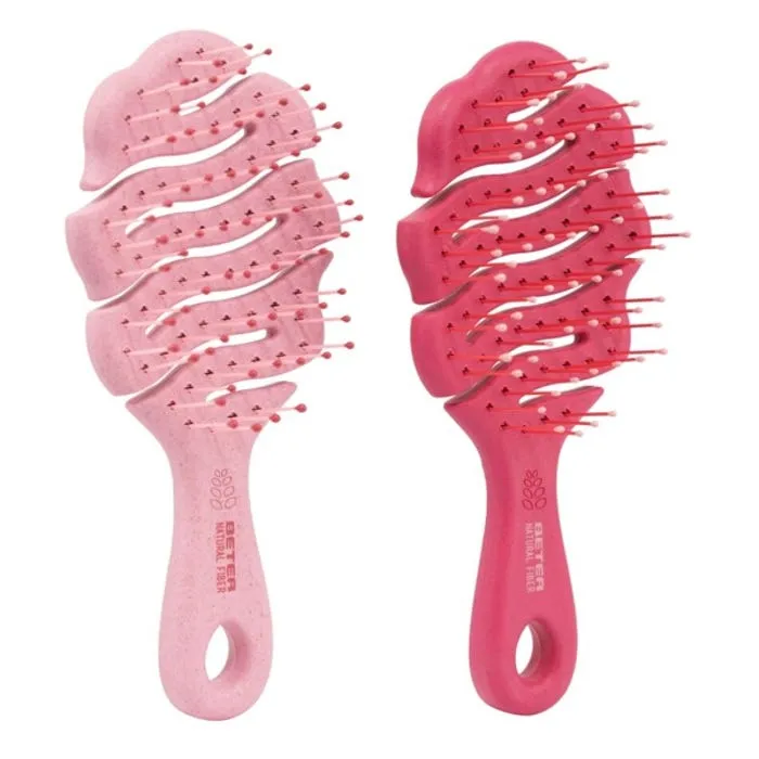 Beter Natural Fiber Cepillo Detangling XS Color Rosa Fucsia
