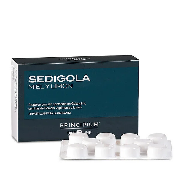 Principium Sedigola Activ Pastillas Para La Garganta 20 Pastillas Sabor Miel Y Limon